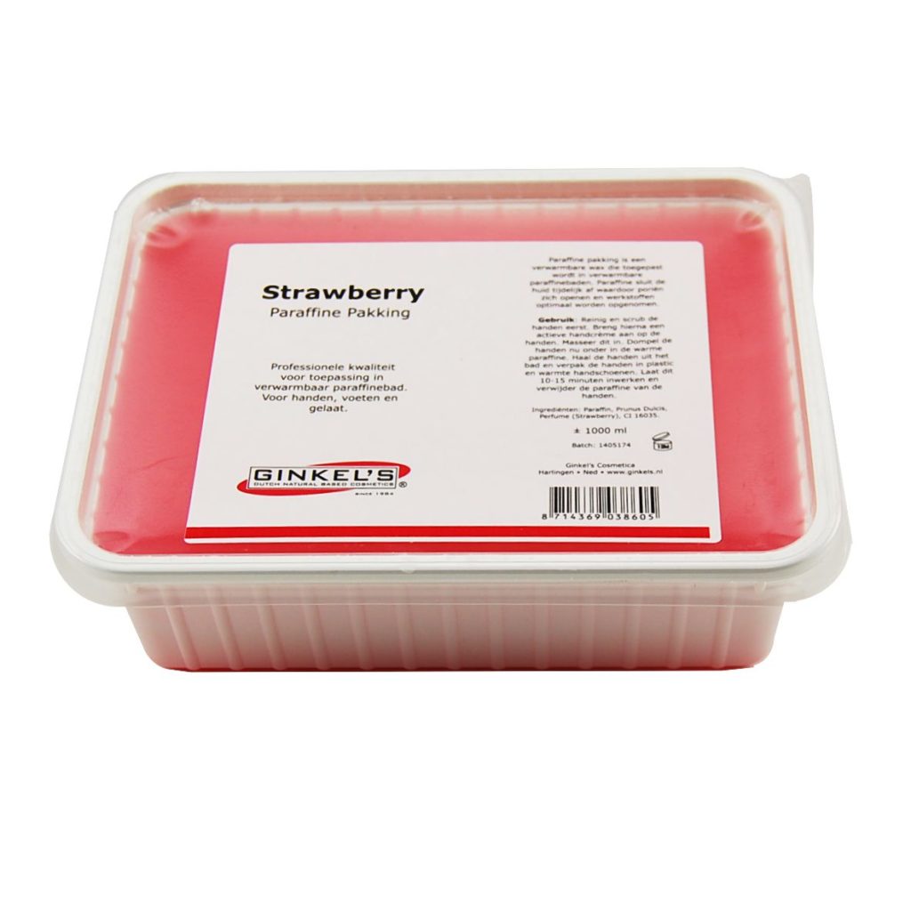 Hand Wax Paraffine - Aardbei/Strawberry - ca. 1 ltr-0