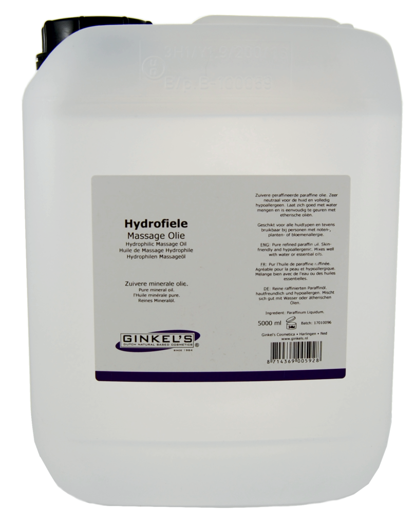 Ginkel's Hydrofiele Massageolie Mineraal Neutraal 5000 ml -0