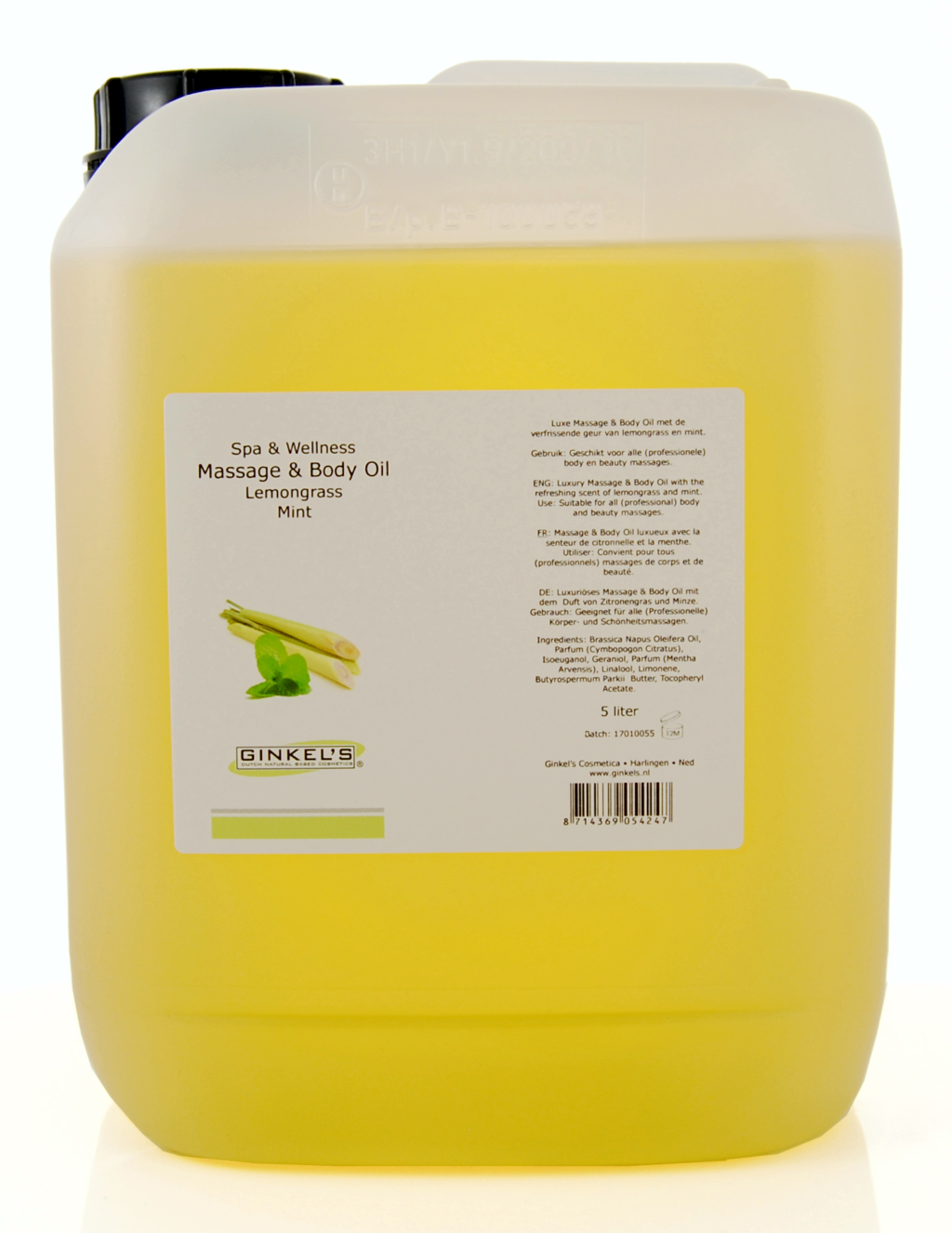 Massage & Body Oil - Lemongrass & Mint 5000 ml-0
