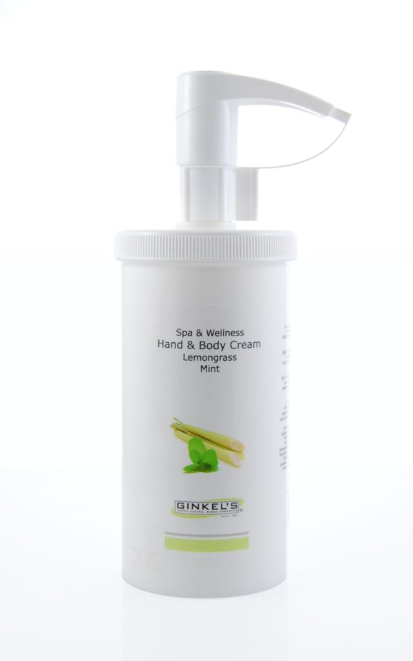 Hand & Body Cream – Lemongrass & Mint – 500 ml