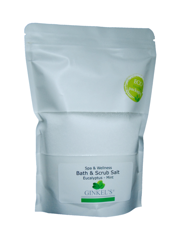 Bath & Scrub Salt – Eucalyptus & Mint – 500 gram
